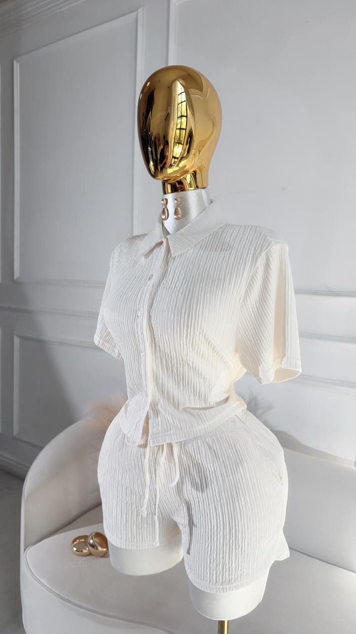 Conjunto Short Blanco