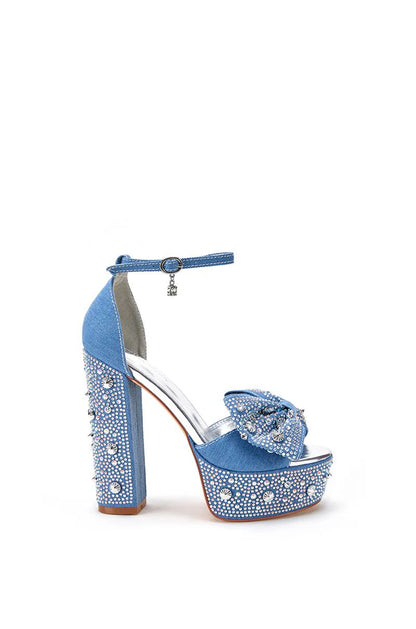 Zapatillas Mezclilla Aplicaciones Chalini Denim