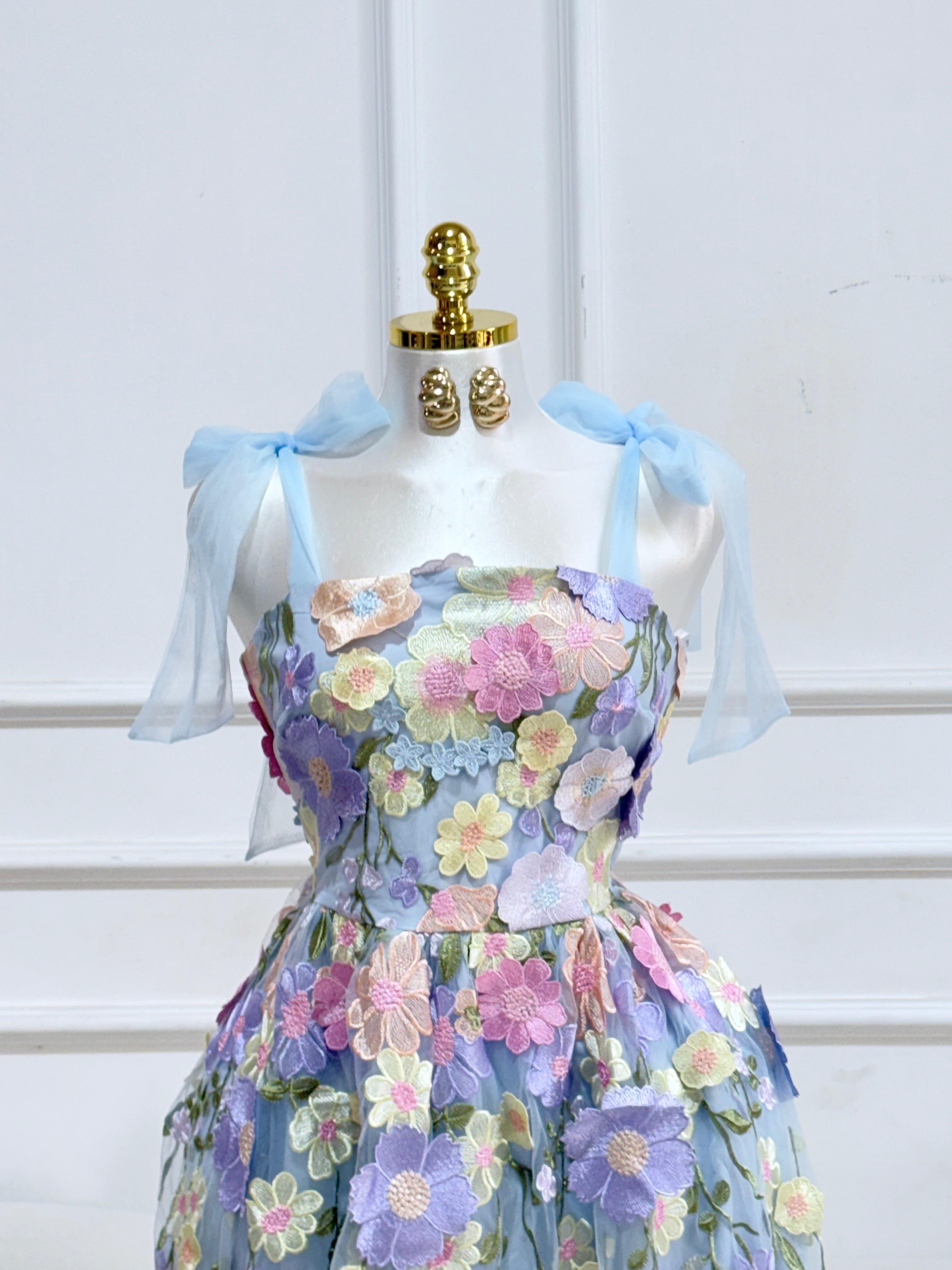 VESTIDO LILA FLOREADO